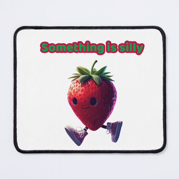 Item preview, Something Is Silly – Funny Strawberry Character for Kids designed and sold by AME Kids Designs.