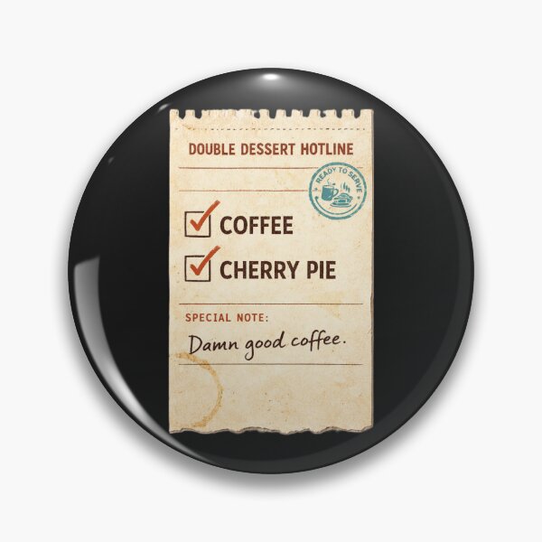 Item preview, Double Dessert Hotline — Coffee + Cherry Pie Order Ticket designed and sold by peaknerd.