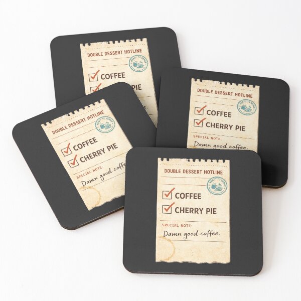 Item preview, Double Dessert Hotline — Coffee + Cherry Pie Order Ticket designed and sold by peaknerd.