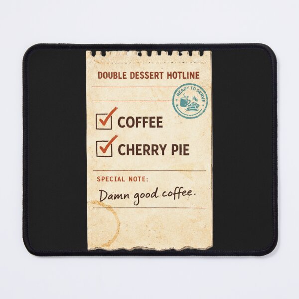 Item preview, Double Dessert Hotline — Coffee + Cherry Pie Order Ticket designed and sold by peaknerd.