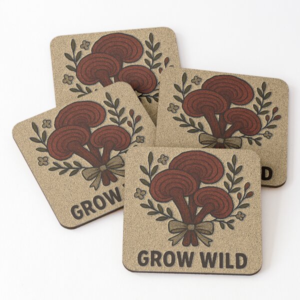 Item preview, Grow Wild – Cottagecore Reishi Mushroom Bouquet designed and sold by LuxuryApparels.