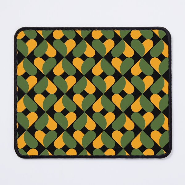 Item preview, XO Hearts: Green/Mustard designed and sold by Motel Sunset.