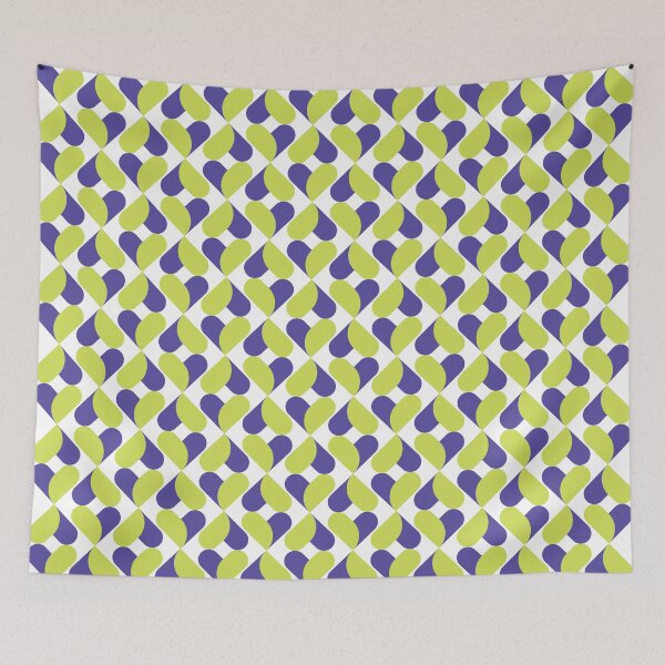Item preview, XO Hearts: Green/Purp designed and sold by Motel Sunset.