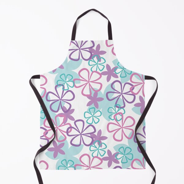 Item preview, Floral Freestyle - Playful Retro Flowers in Pastel Pink Purple & Teal designed and sold by melanie4816.