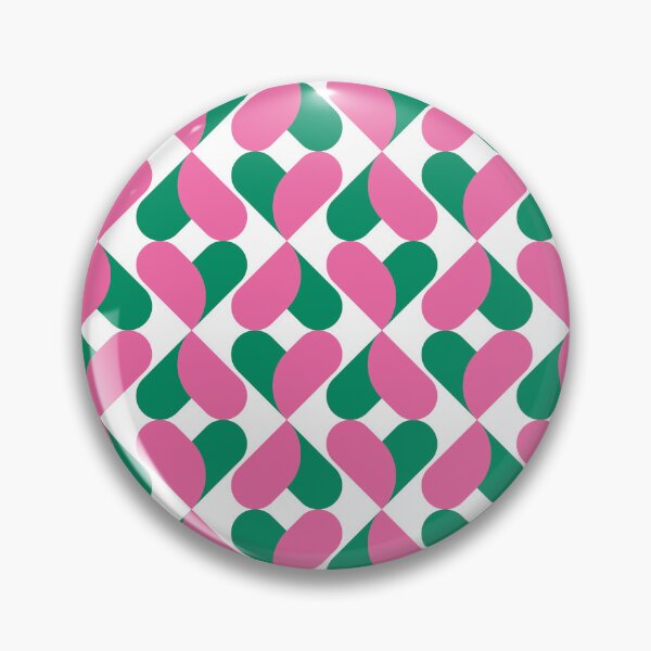 Item preview, XO Hearts: Pink/Green designed and sold by Motel Sunset.
