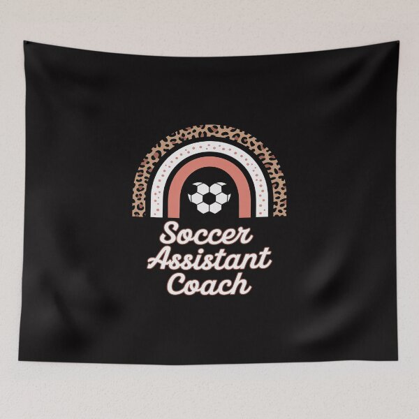 Item preview, Soccer Assistant Coach Boho Rainbow Soccer designed and sold by gerardostokes.