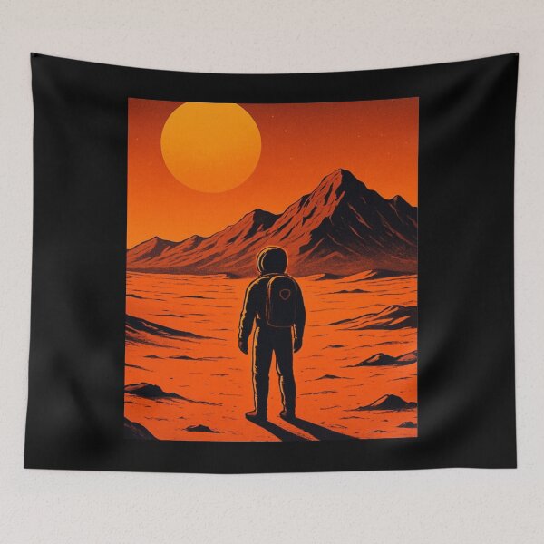 Item preview, Lost Explorer — Cosmic Desert Adventure Illustration designed and sold by NomadUSArt.