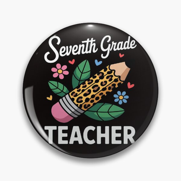 Item preview, Seventh Grade Leopard Pencil 1st First Day Of School Teacher designed and sold by cherylbartlett.