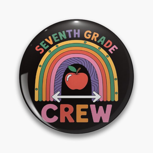 Item preview, Seventh Grade Crew Rainbow Love Back To School Pencil designed and sold by cherylbartlett.