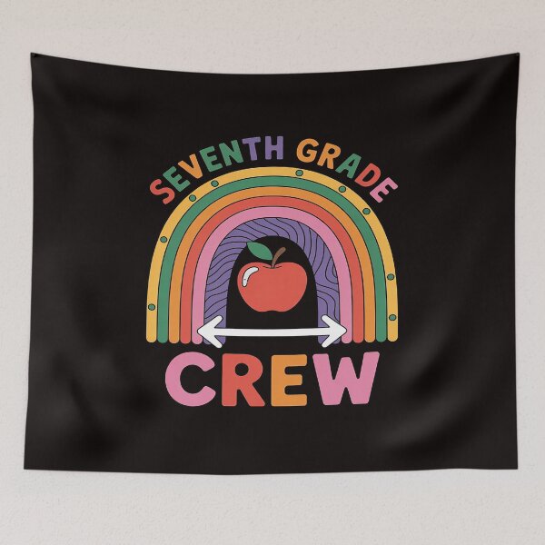 Item preview, Seventh Grade Crew Rainbow Love Back To School Pencil designed and sold by cherylbartlett.