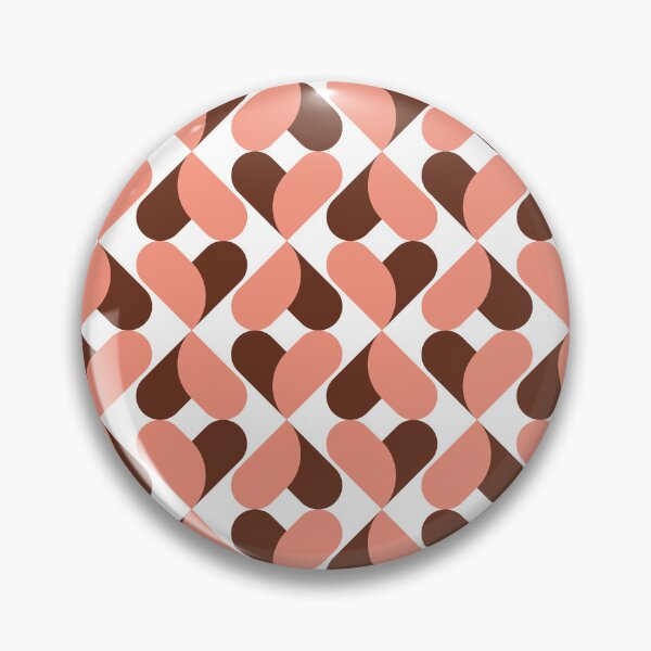 Item preview, XO Hearts: Salmon/Brown designed and sold by Motel Sunset.