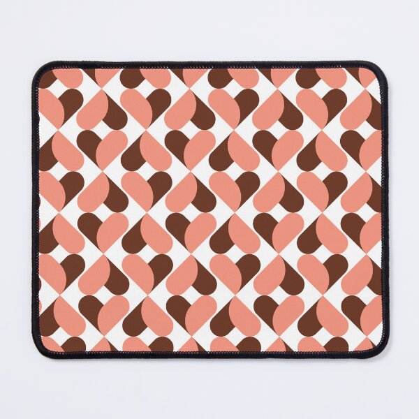 Item preview, XO Hearts: Salmon/Brown designed and sold by Motel Sunset.