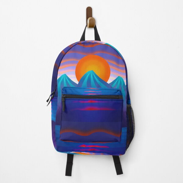 Item preview, Mountain Sunset - Striking Colourful Abstract  designed and sold by Lycanth.