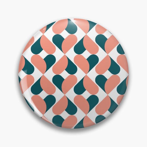 Item preview, XO Hearts: Salmon/Mint designed and sold by Motel Sunset.