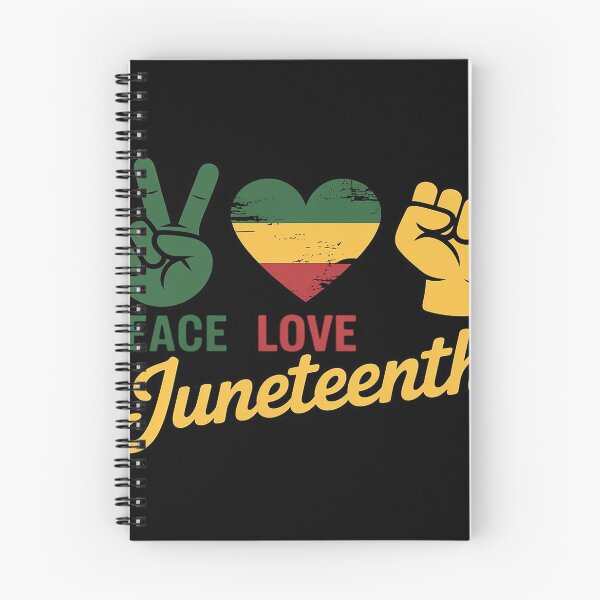 Item preview, Peace Love Juneteenth with african flag heart and fist designed and sold by joedavila.