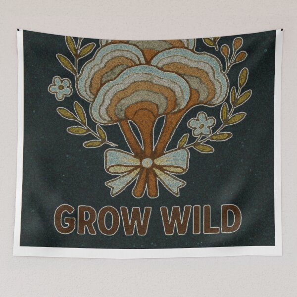 Item preview, Grow Wild – Cottagecore Reishi Mushroom Bouquet designed and sold by LuxuryApparels.