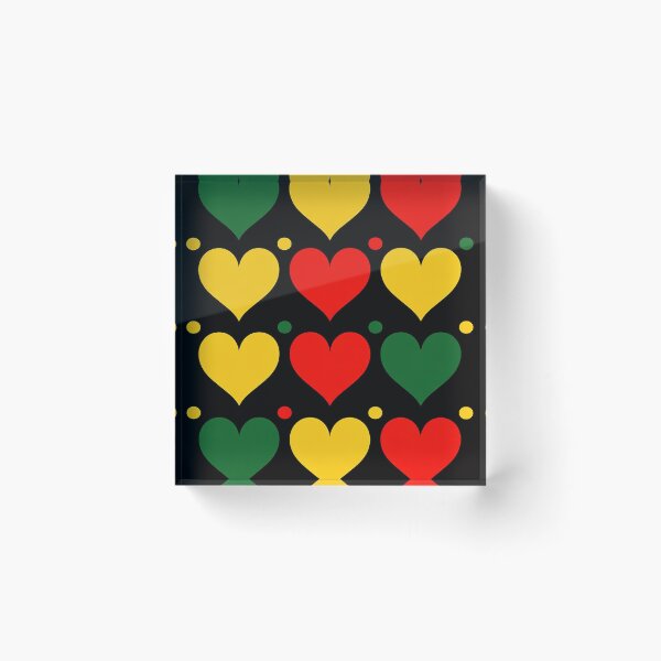 Item preview, Heart Pattern Juneteenth Black History African American Flag designed and sold by jewellmeyers.