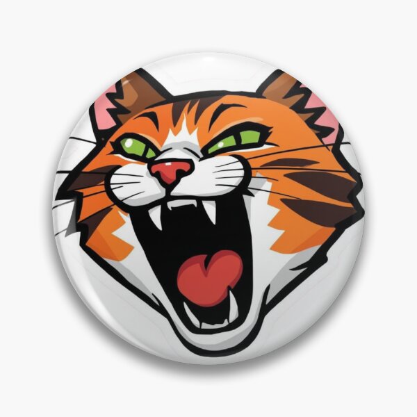 Item preview, Chaotic Screaming Cat Face designed and sold by ChiSketch.