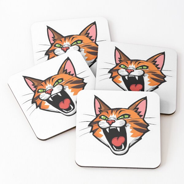Item preview, Chaotic Screaming Cat Face designed and sold by ChiSketch.