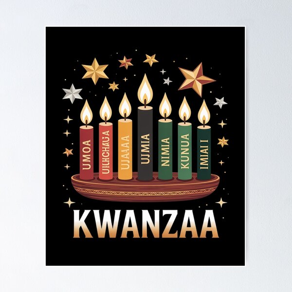 Item preview, Happy Kwanzaa Seven Principles of Kwanzaa Men Women Kids designed and sold by joedavila.