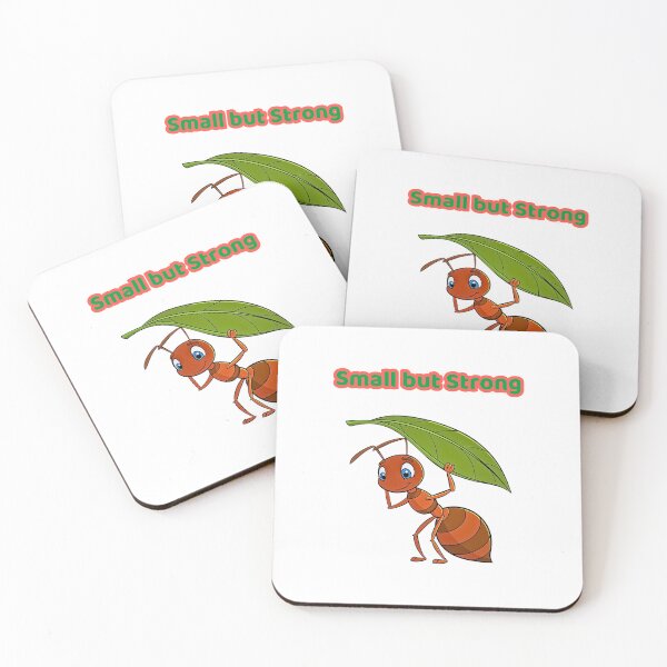 Item preview, Small but Strong – Cute Ant Lifting a Big Leaf for Kids designed and sold by AME Kids Designs.