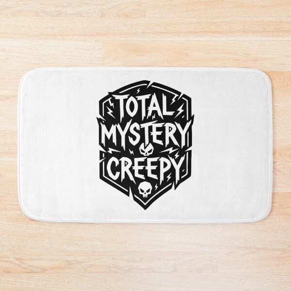 Item preview, Total Mystery Creepy – Dark Horror Typography Black & White Design designed and sold by Timegraf.
