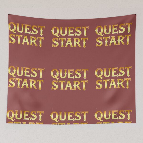 Item preview, QUEST START – Pixel Art RPG Text Illustration designed and sold by GraphGUY.