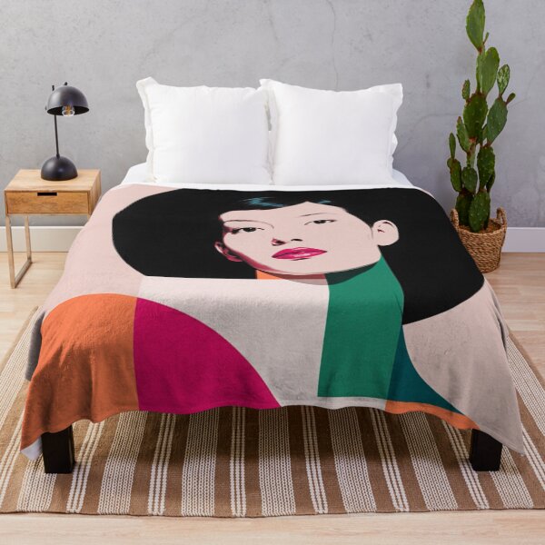 Item preview, Modern Muse – Geometric Goddess Portrait designed and sold by joycrysstudio.