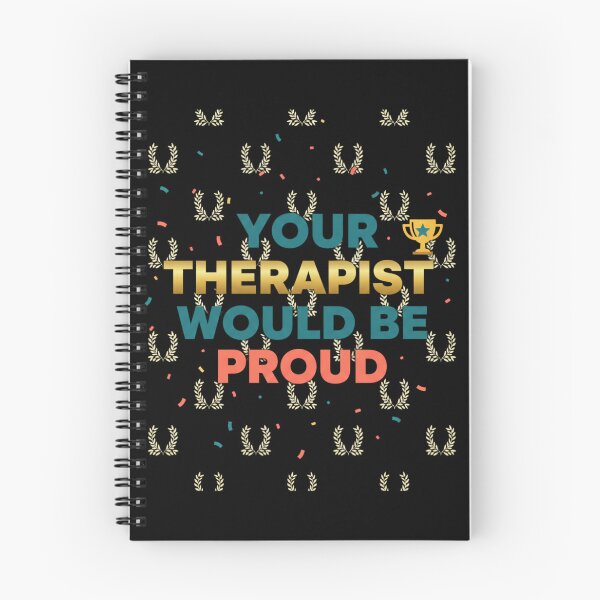 Item preview, Your Therapist Would Be Proud Funny Mental Health Sticker - Therapy Humor Self Care Gift designed and sold by RealVibeVault.