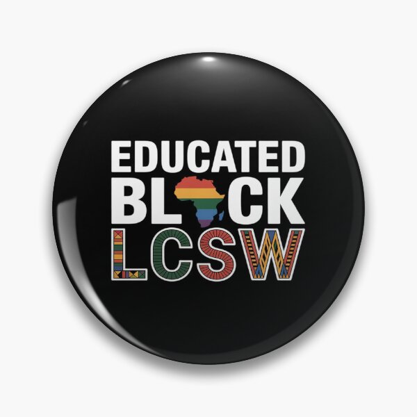 Item preview, Educated Black LCSW Melanin Licensed Clinical Social Worker designed and sold by joedavila.