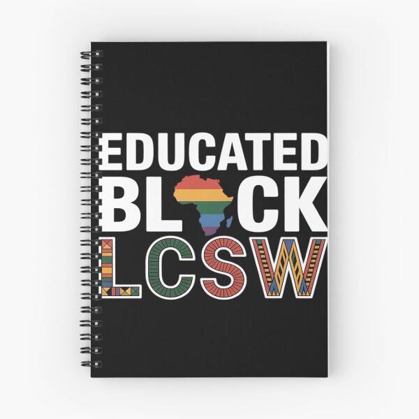 Item preview, Educated Black LCSW Melanin Licensed Clinical Social Worker designed and sold by joedavila.