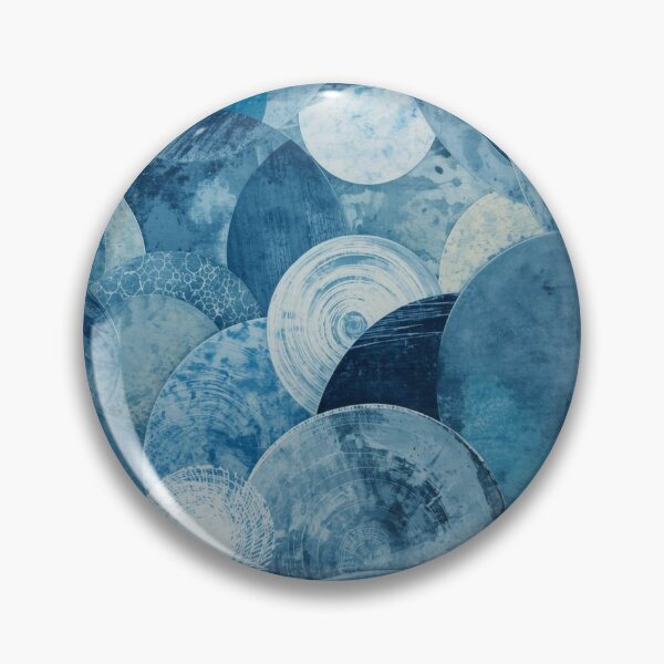 Artikelvorschau, Blaue Kreise mit abstrakt Muster, runde Formen in jeansblau entworfen und verkauft von angel-cat-22.