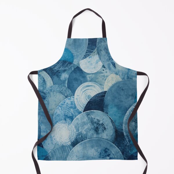 Artikelvorschau, Blaue Kreise mit abstrakt Muster, runde Formen in jeansblau entworfen und verkauft von angel-cat-22.
