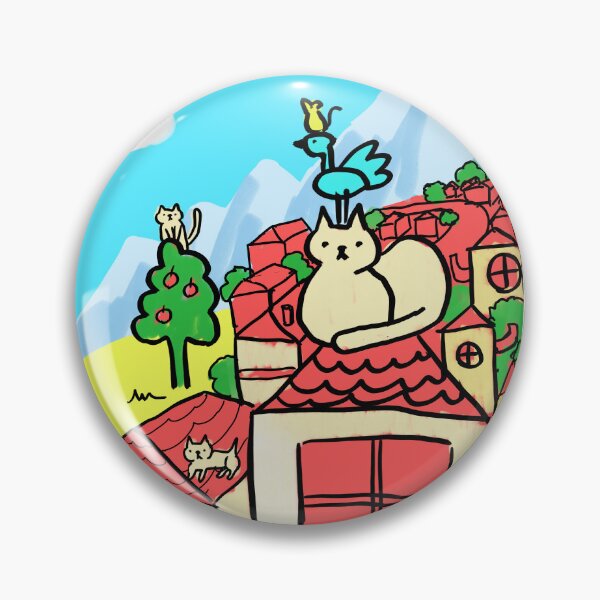 Item preview, Cats on the Rooftops (Red-Roof Town) designed and sold by Oidemase.
