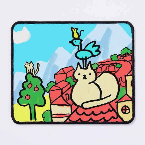 Item preview, Cats on the Rooftops (Red-Roof Town) designed and sold by Oidemase.