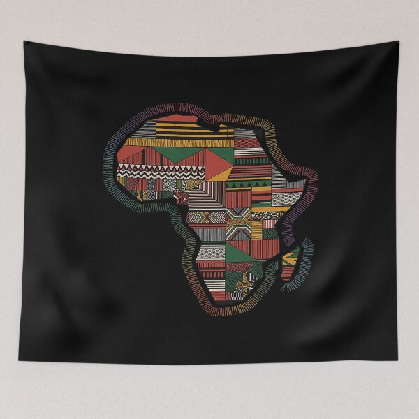 Item preview, Africa Map Kente Juneteenth African American Black Pride designed and sold by KristieRamsey.