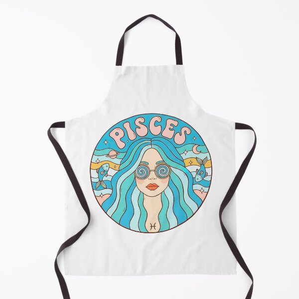 Artikelvorschau, Pisces Zodiac Art – Dreamy Astrology Illustration with Mystic Female Portrait entworfen und verkauft von Timegraf.
