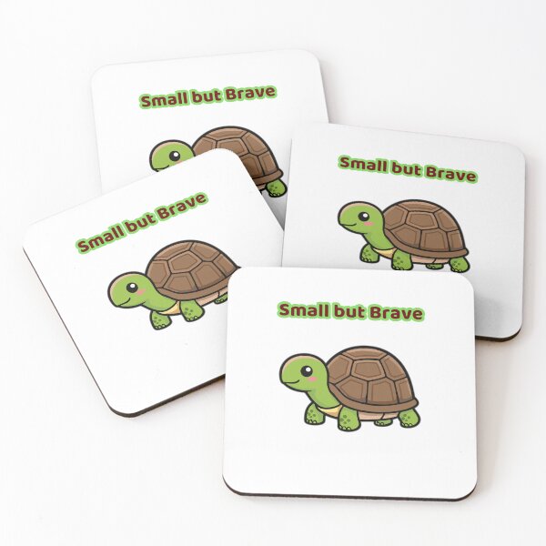 Item preview, Small but Brave – Cute Turtle Character for Kids designed and sold by AME Kids Designs.