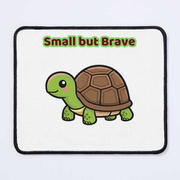 Item preview, Small but Brave – Cute Turtle Character for Kids designed and sold by AME Kids Designs.