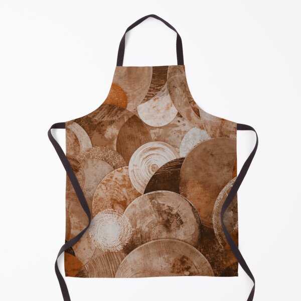 Item preview, Brown circles with abstract patterns, round shapes in brownish natural tones designed and sold by angel-cat-22.