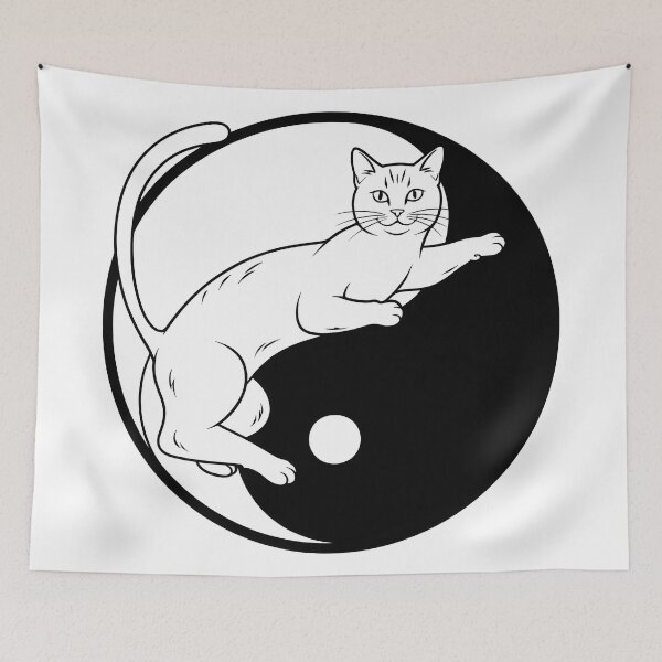 Item preview, tai chi cat Yin–Yang Tai Chi cat concept designed and sold by Uglyandcute.