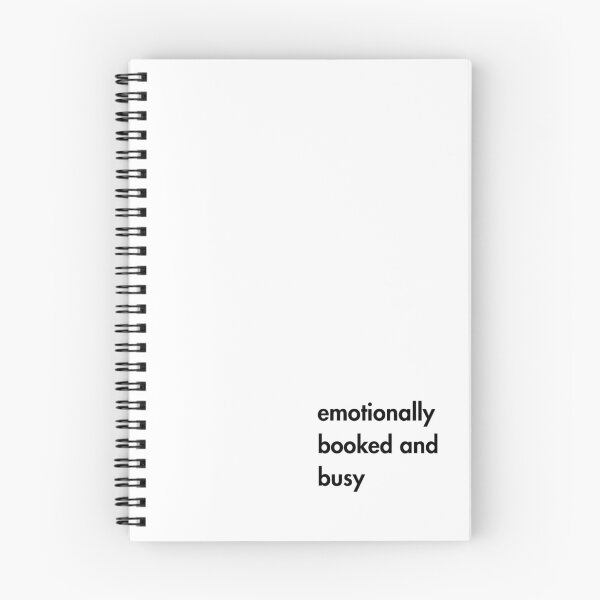 Item preview, EmotionallyBooked and Busy - Relatable Gen Z Quote Minimal Typography  designed and sold by MoodinFonts.