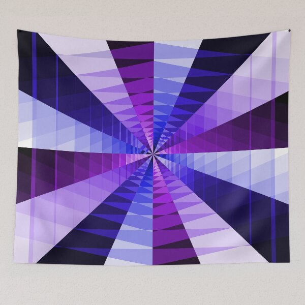Item preview, Infinite Path, Geometric Abstraction, Blue, Purple, Abstract Art designed and sold by DDJust4U.