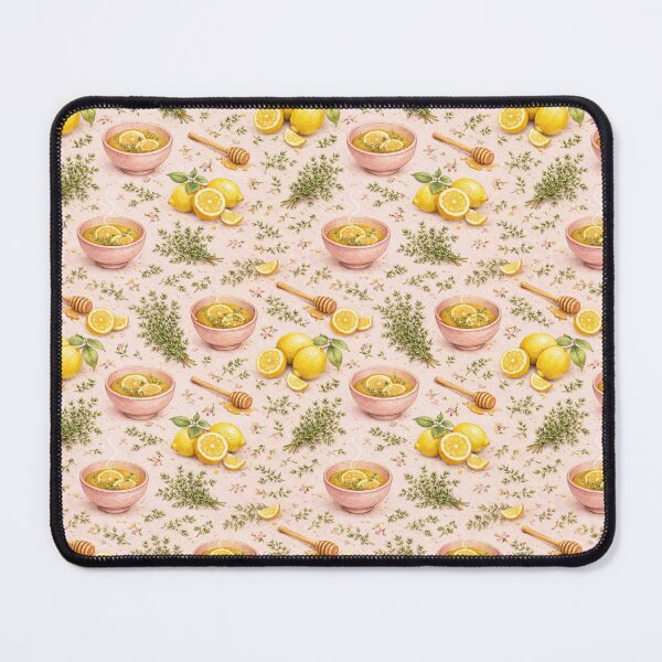 Item preview, Lemon Thyme Botanical Pattern | Cottagecore Kitchen Art | Seamless Herbal Food Illustration designed and sold by MeghannsMinimalMeals.