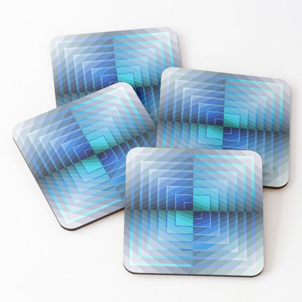 Item preview, Asymmetric Layout in Blue, Geometric Abstraction, Abstract Art designed and sold by DDJust4U.
