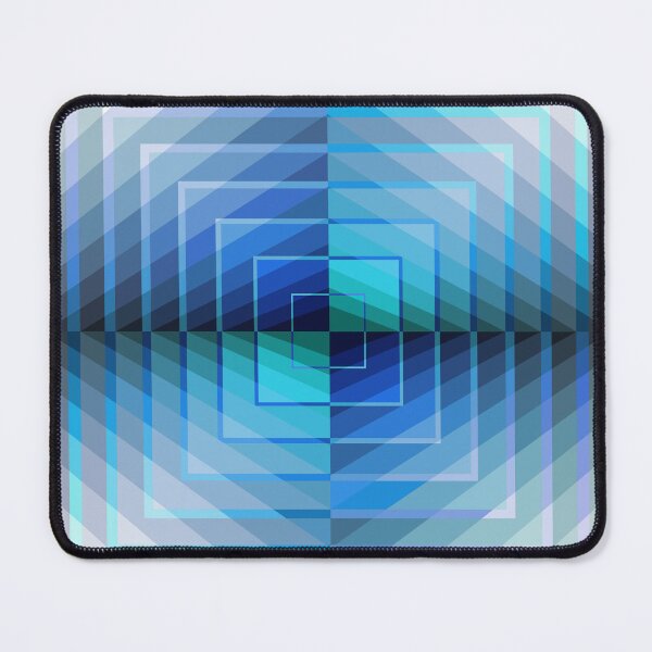 Item preview, Asymmetric Layout in Blue, Geometric Abstraction, Abstract Art designed and sold by DDJust4U.