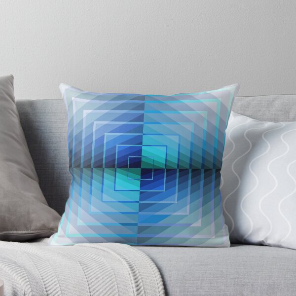 Item preview, Asymmetric Layout in Blue, Geometric Abstraction, Abstract Art designed and sold by DDJust4U.