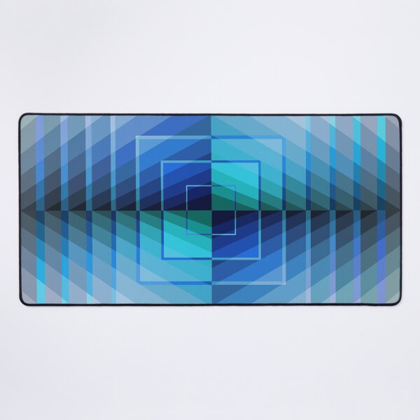 Item preview, Asymmetric Layout in Blue, Geometric Abstraction, Abstract Art designed and sold by DDJust4U.