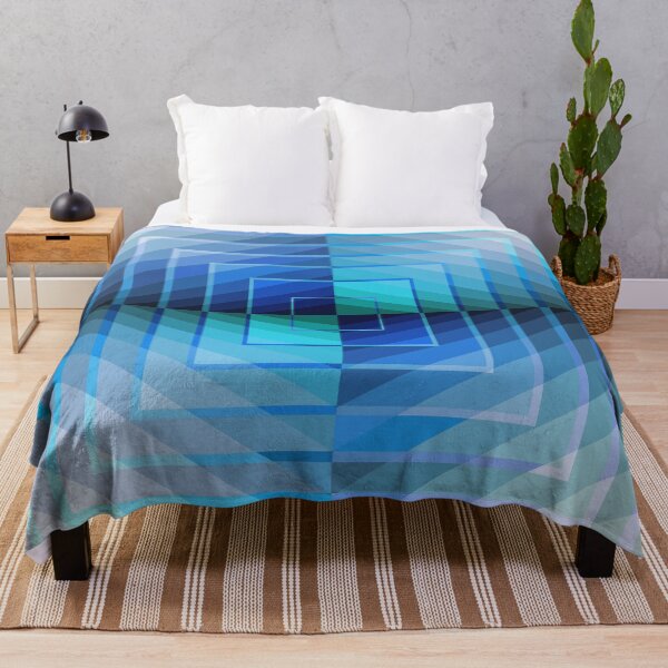 Item preview, Asymmetric Layout in Blue, Geometric Abstraction, Abstract Art designed and sold by DDJust4U.