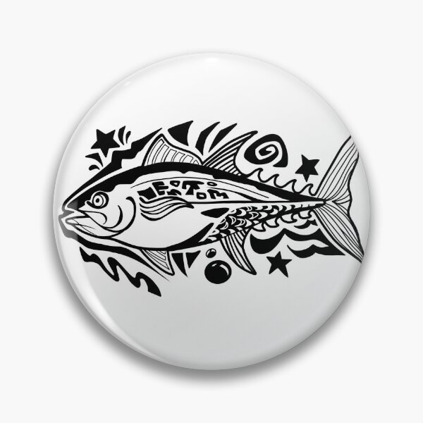 Item preview, Fish Line Art designed and sold by catpinemint.